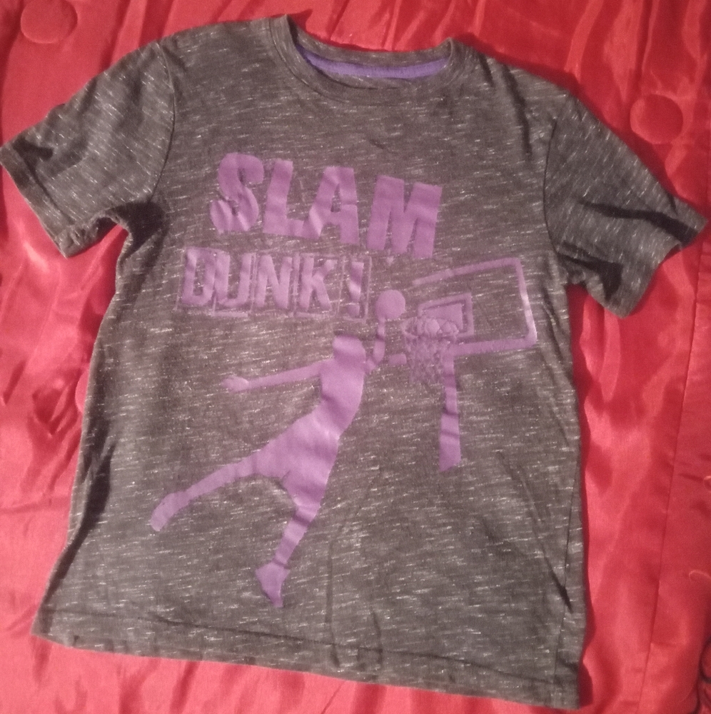 Cat & Jack Slam Dunk Basketball boyse shirt size M 8-10